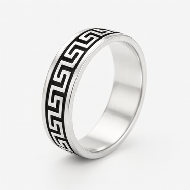 950 Silver Greek Ring